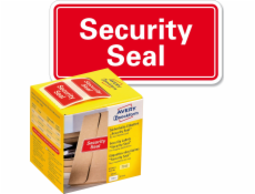 Avery Zweckform Bezpečnostní plomby na zásilky, 200 etiket/balení, 38 x 20 mm, ČERVENO-BÍLÉ