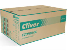 Cliver Papírové utěrky ZZ CLIVER 1W (20 x 200 ks), bílé