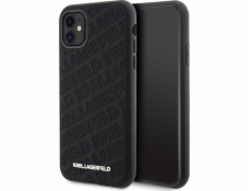 Karl Lagerfeld Karl Lagerfeld KLHCN61PQKPMK iPhone 11 / Xr 6.1 černý/černý pevný kryt s prošívaným vzorem K