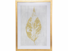 Atmosphera Plakát v dřevěném rámu LEAF, 50 x 70 cm