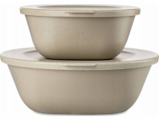 Koziol Nádoba s víkem 0,7 l + 1,3 l, CONNECT BOX SET KOPENHAGEN, sada 2 ks, KOZIOL