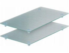 Zeller Ochranné desky na sporáky Glass, krájecí desky – 2 kusy, ZELLER