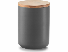 Zeller Keramická nádoba ANTRACIT s bambusovým víkem, 650 ml, ZELLER