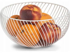 Zeller Kovový koš na ovoce O 26,5 cm, bílý, ZELLER