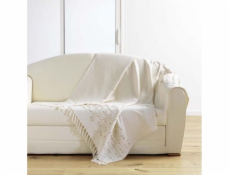 Douceur d`Interieur Interiérový design KRÉMOVÁ DEKA - ZLATÝ ZÁPAD SLUNCE 125x150