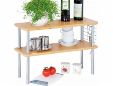 Kesper Kuchyňská police na pracovní desku, 2 úrovně, bukové dřevo, Kesper