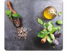 Kesper krájecí prkénko Skleněný ochranný talíř na sporák, pracovní deska, 56 x 50 cm, Kesper, BAZALKA