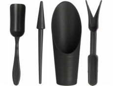 Ibergarden Sada plastového zahradního nářadí lopata, kultivátor, ruční secí stroj