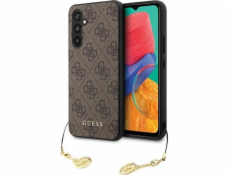 Guess Pouzdro Guess GUHCS23FEGF4GBR pro Samsung Galaxy S23 FE 4G, kolekce přívěsků, hnědá/hnědá