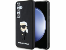 Karl Lagerfeld Karl Lagerfeld KLHCS24M3DRKINK S24+ S926 černá/černé pevné pouzdro 3D Rubber Ikonik
