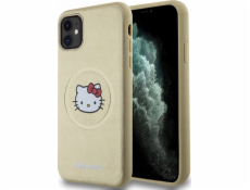 Sourcing Hello Kitty HKHMN61PGHCKD Pouzdro z kůže s hlavičkou pro iPhone 11 / Xr 6.1 zlaté/zlaté