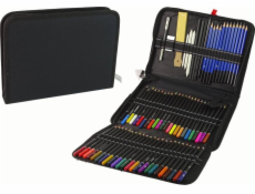 TRITON Sada pro malé umělce LeanToys - tužky v penálu 95 dílků.