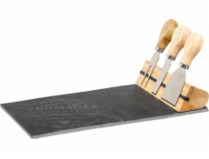 Secret de Gourmet Akmenine lenta suriui patiekti + 3 peiliai mravenčí stovo, elegantní virtuves komlektas - SECRET de GOURMET