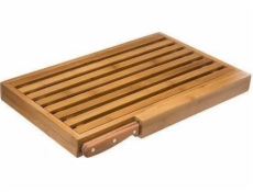 Secret de Gourmet Prkénko na krájení chleba s drážkami pro strouhanku + nůž v ceně