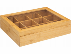 5five bambusová čajová krabička, 12 přihrádek