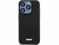 DKNY DKNY 3D gumový opakující se vzor – kryt na iPhone 15 Plus (černý)