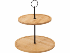 Secret de Gourmet Bambusový stojan na dorty dvě úrovně, výška 30 cm
