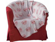 Douceur d`Interieur Přehoz do interiéru FLANEL, 125 x 150 cm, vánoční motiv