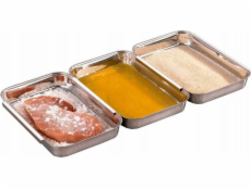 Maximex Sada na obalování potravin, nerezová ocel