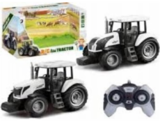 LeanToys Dálkově ovládaný traktor RC 2.4G Zvuky Bílý