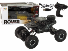 LeanToys RC Rover 1:16 auto černé na dálkové ovládání