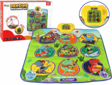 LeanToys Taneční podložka s dinosaury 90 cm x 86 cm