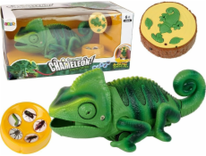 LeanToys Chameleon na dálkové ovládání se zelenými světly 28 cm