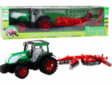 LeanToys Traktor Traktor s přívěsem Zemědělský stroj Strunová válcová sekačka