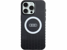 Audi Pouzdro Audi IML Big Logo MagSafe pro iPhone 15 Pro Max 6.7  černé/černé pevné pouzdro AU-IMLMIP15PM-Q5/D2-BK