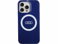 Audi Pouzdro MagSafe s velkým logem Audi IML pro iPhone 13 Pro / 13 6.1 modré/tmavomodré, pevné pouzdro AU-IMLMIP13P-Q5/D2-BE