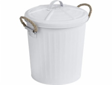 Wenko Odpadkový koš GARA bílý odpadkový koš s víkem, 6 l, Wenko