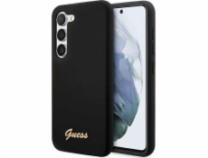 Guess Silikonový kryt s kovovým logem Guess pro Samsung Galaxy S23+ (černý) Guess Silikonový kryt s kovovým logem Guess pro Samsung Galaxy S23+ (černý)
