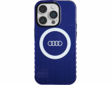 Audi Pouzdro Audi IML Big Logo MagSafe pro iPhone 14 Pro 6.1 modré/tmavomodré pevné pouzdro AU-IMLMIP14P-Q5/D2-BE