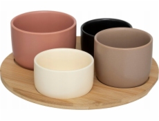 Secret de Gourmet Misky Snack na dřevěném podnose WAVY BLISS