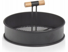 Zeller Kovový stojan s úchyty, O 20 cm, černý, ZELLER