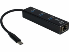 TRITON Inter-Tech ARGUS IT-410 USB HUB USB 3.2 Gen 1 (3.1 Gen 1) Type-C Černý