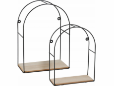 Home Styling Collection Kolekce bytového stylingu Dekorativní nástěnné police, 2 velikosti