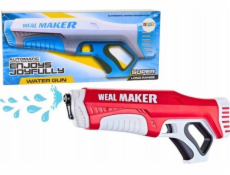 LeanToys Vodní pistole automatická červená 350 ml