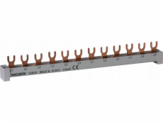 Noark Noark 101448 3-FAZ 10MM2 63A 54MOD 1M BBU 3L 10 M54 Připojovací lišta