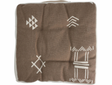 Home Styling Collection Kolekce bytového stylingu Polštář na židli, bavlněný potah, etnický vzor, 40 x 40 x 6 cm
