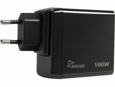 Inter-Tech Nabíječka Inter-Tech PD-3100 s USB-C, zdroj PD-100W, černá