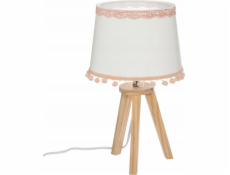 Atmosphera Stolní lampa POMPOM, dřevěné nohy, 32 cm