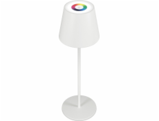 Realpower RealPower LED-RGB stolní lampa stmívatelná s baterií, bílá