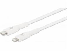 Manhattan MANHATTAN USB kabel USB-C auf Lightning kabel 2m weiß