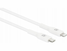 Manhattan MANHATTAN USB kabel USB-C auf Lightning kabel 0,5m weiß