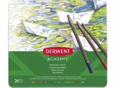 Derwent Akvarelové tužky práškové kovové, 24 ks Derwent Akvarelové tužky práškové kovové, 24 ks
