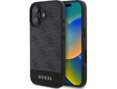 Guess Pouzdro GUESS pro IPHONE 16 Plus GUHCP16MG4GLGR (PC/TPU 4G PU spodní proužek) šedé