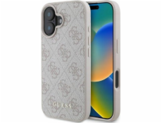 Guess Guess GUHCP16SG4GFPI tvrdý kryt pro iPhone 16 6.1 růžový/růžový 4G Classic