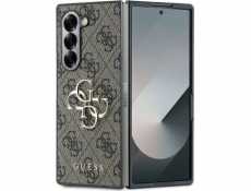 Guess kožené tenisky Guess GUHCZFD64GMGBR Z Fold6 F956 hnědé/hnědé kožené 4G kovové logo