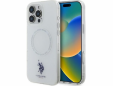 U.S. Polo Assn US Polo Assn US Polo USHMP16LHOCLDPW Pouzdro na iPhone 16 Pro 6.3 bílé/bílé IML kroužek MagSafe